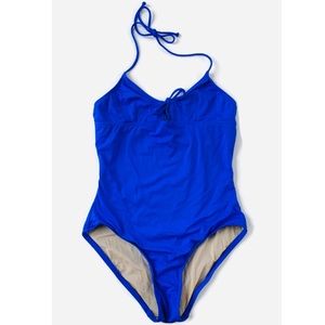 J Crew Blue One Piece Tank Swimsuit Size 4